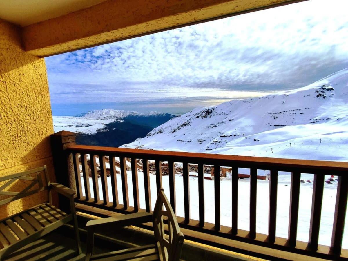 Апартаменты Edificio Valle Blanco Valle Nevado 2D2B Ski In&Out Servicio Hom Фарельонес Экстерьер фото