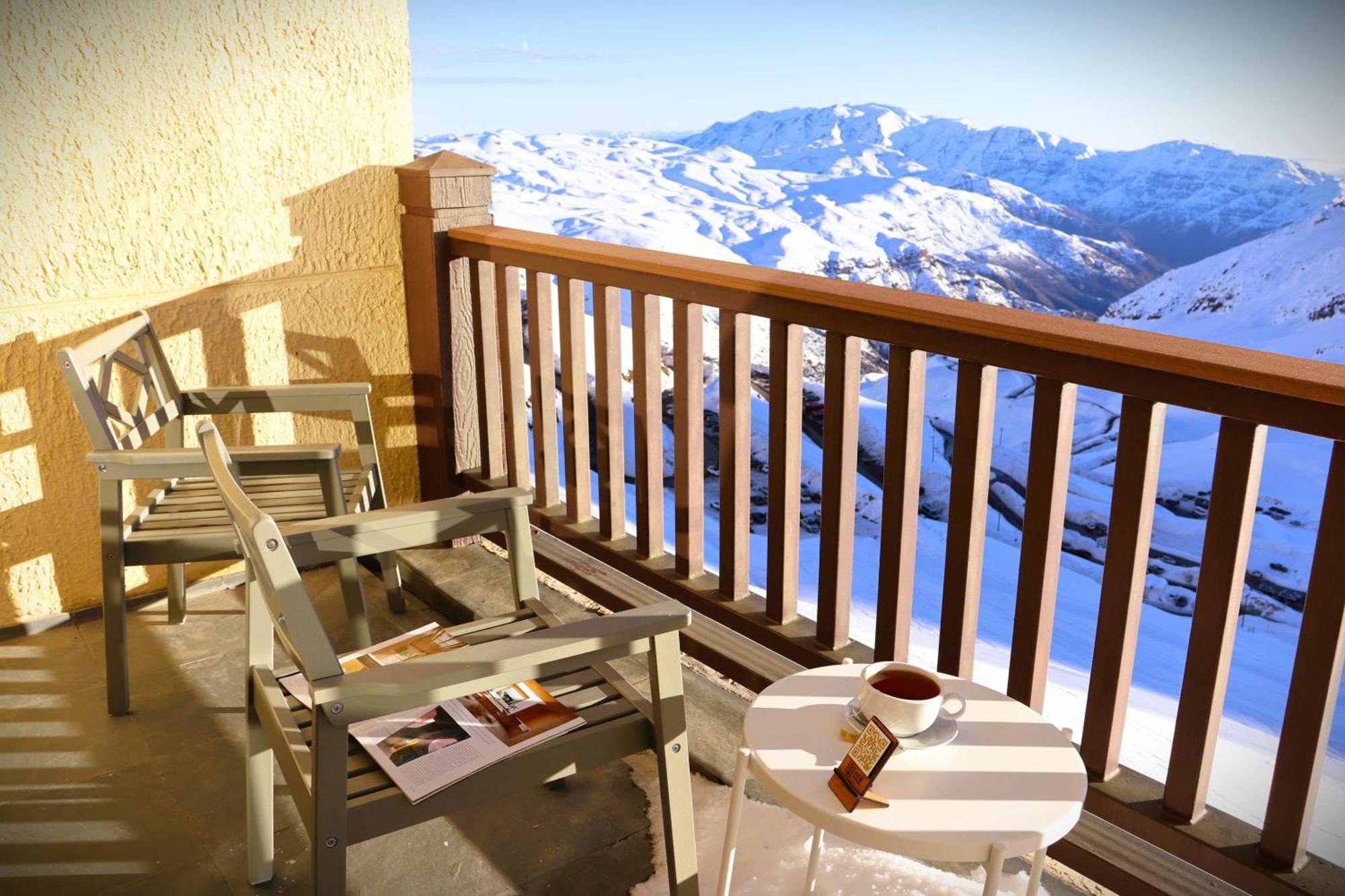 Апартаменты Edificio Valle Blanco Valle Nevado 2D2B Ski In&Out Servicio Hom Фарельонес Экстерьер фото