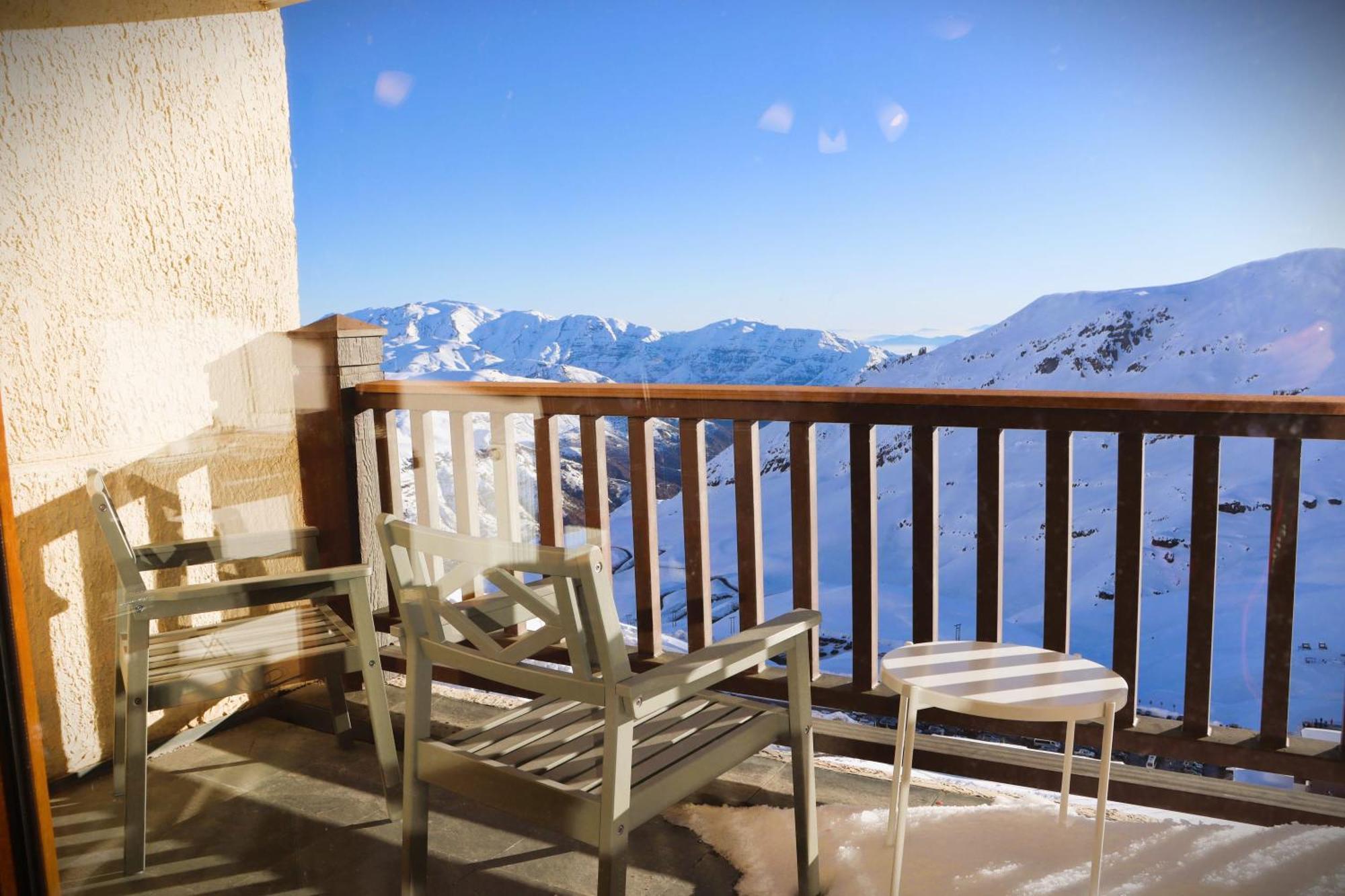 Апартаменты Edificio Valle Blanco Valle Nevado 2D2B Ski In&Out Servicio Hom Фарельонес Экстерьер фото