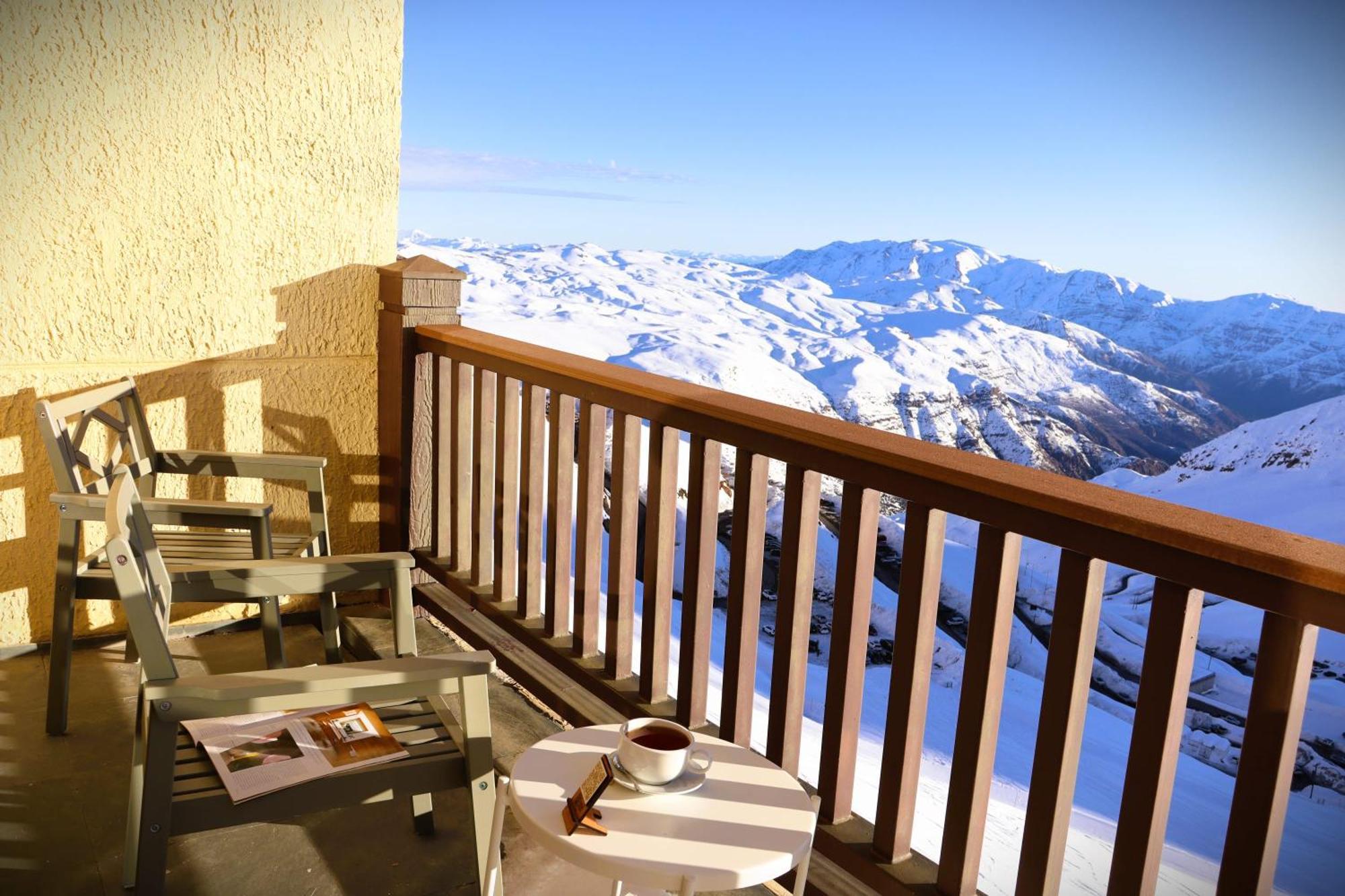 Апартаменты Edificio Valle Blanco Valle Nevado 2D2B Ski In&Out Servicio Hom Фарельонес Экстерьер фото